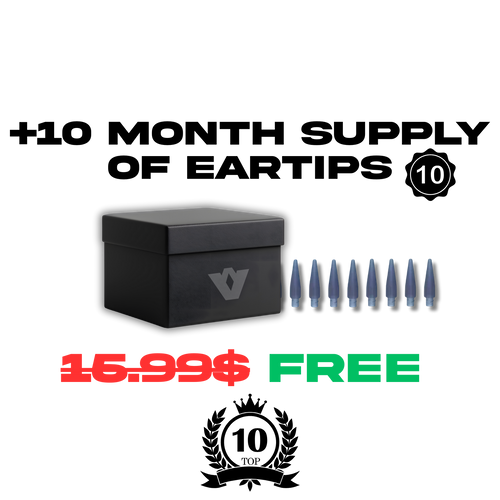 10 Month Supply of Ear Tips + Premium Towel & Basket