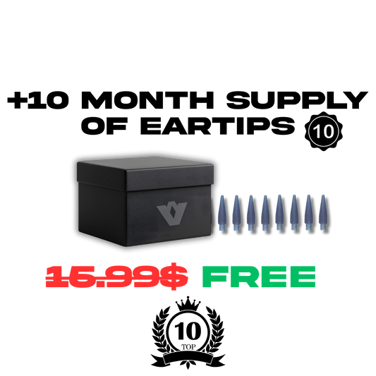 10 Month Supply of Ear Tips + Premium Towel & Basket